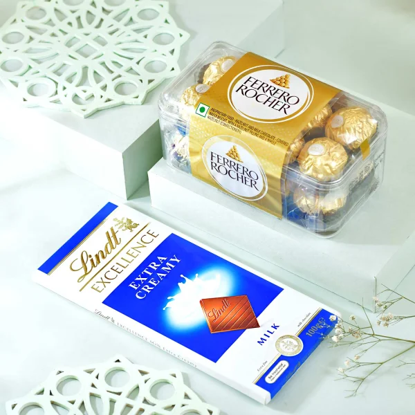 Premium Premium Rakhi Hamper with Sweets, Dry Fruits & Chocolates