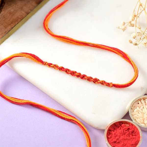 Single Rakhi Thread & Gourmet Hamper