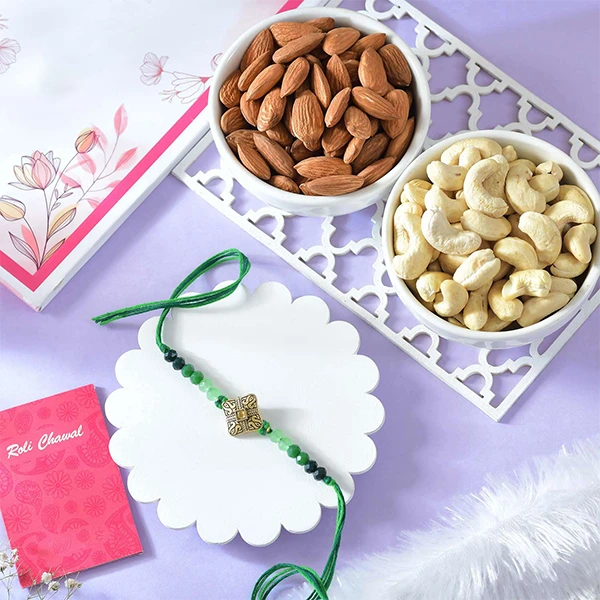 Traditional Rakhi With Dryfruits