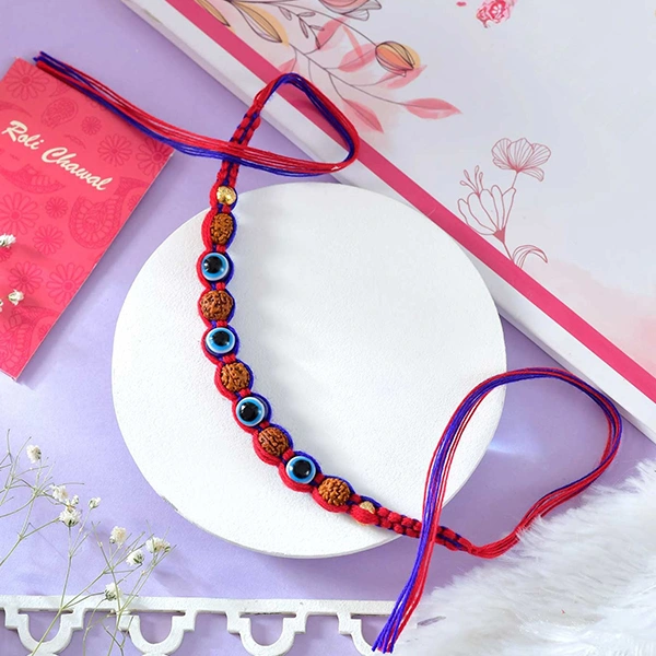 Rudraksha & Evil Eye Protection Rakhi