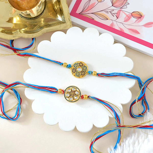 Divine Duo Rakhi with Lindt Master Chocolatier Collection