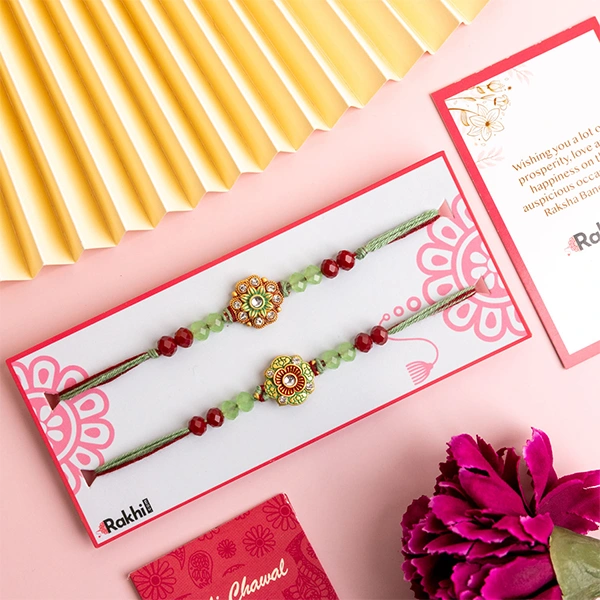 Set of Floral Rakhi