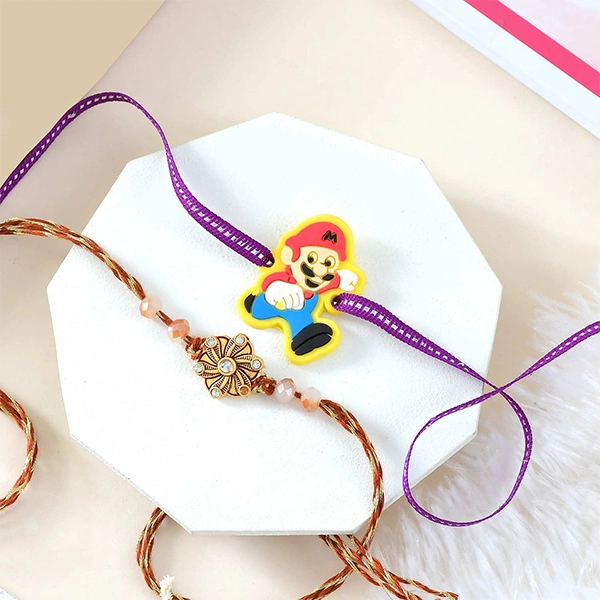Set of 2 Rakhi With Snickers & Colors