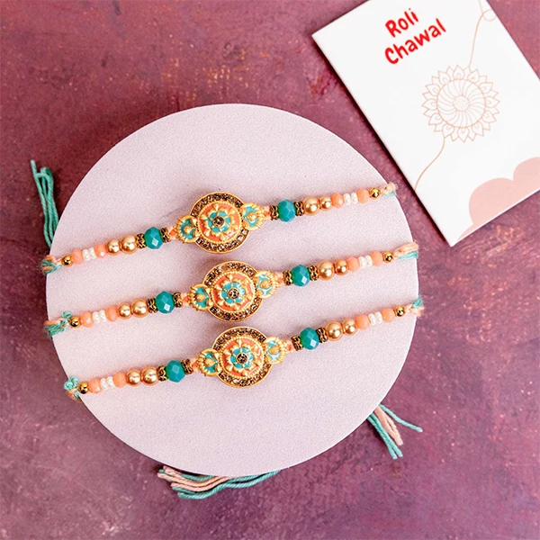 Set of 3 Exquisite Rakhi