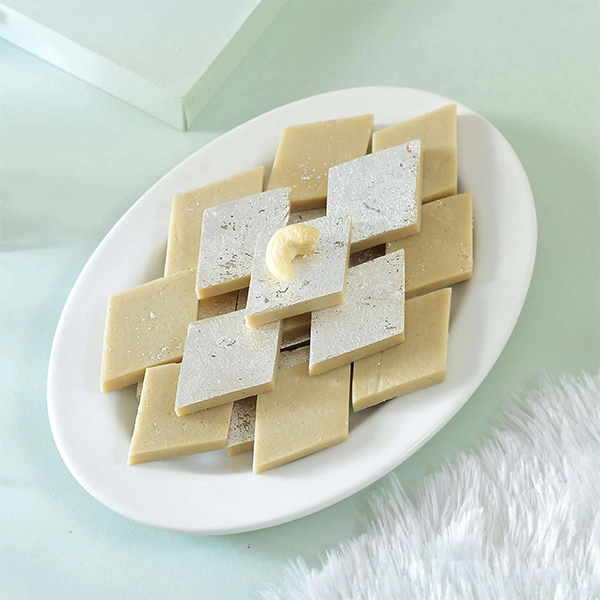 Set of 3 Enchanting Rakhi with Kaju Katli