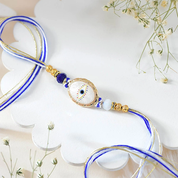 Elegant Evil Eye Rakhi Set