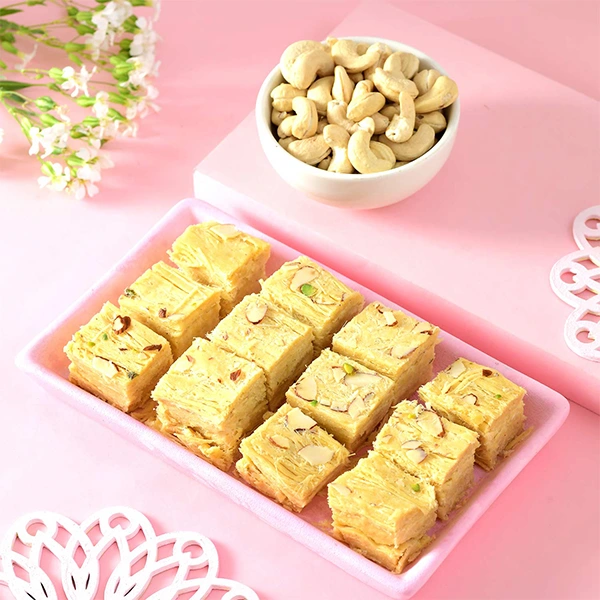 Set of Three Enchanting Rakhi & Gourmet Hamper