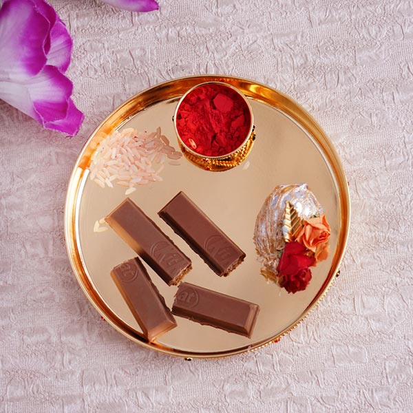 KitKat Chocolate Set with Puja Thali