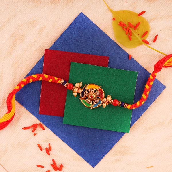 Antique Floral Rakhi to Canada