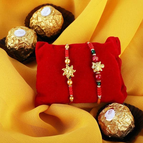 Twin Charm Rakhi & 3pc FR
