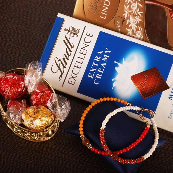 Sleek Rakhis with Lindt Bar & Lindor - Canada