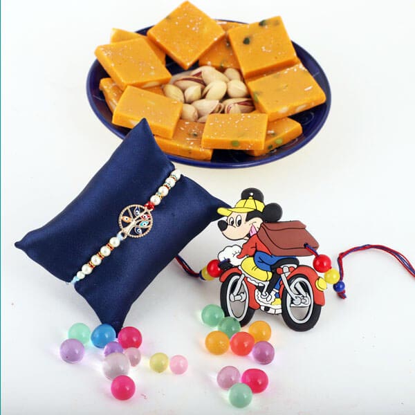 Lively Rakhi Set & Pista Barfi - Canada