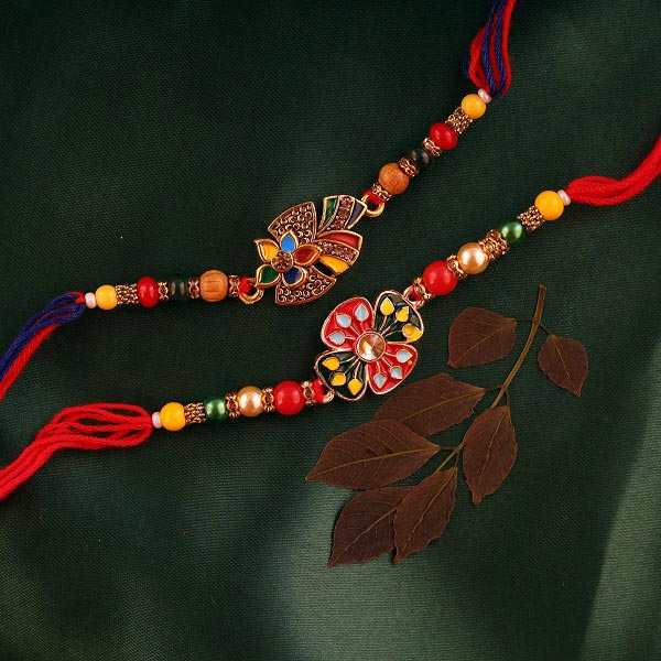 Wonderful Multicolour Rakhi Set - Canada