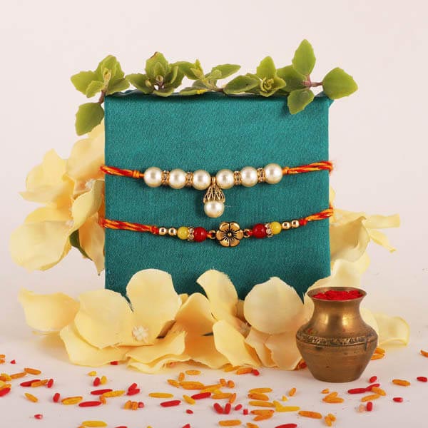 Pearl & Floral Rakhis