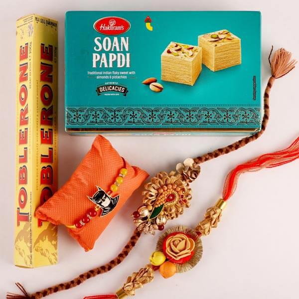 Distinct & Kids Rakhis with Toblerone & Soan