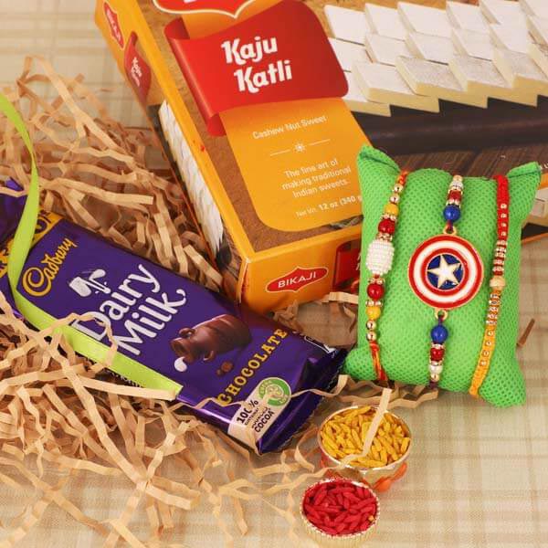 Rakhi Pair, Kids Rakhi, Cadbury & KK