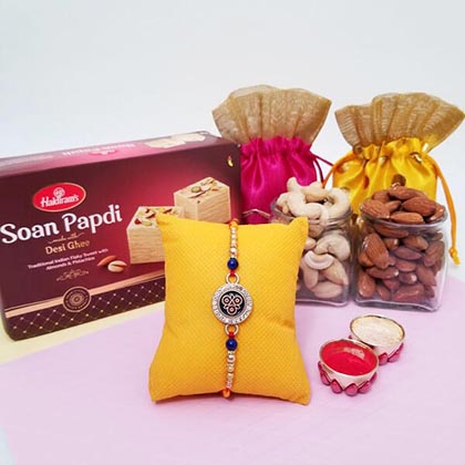 Designer Rakhi, Soan, Cashew & Almond