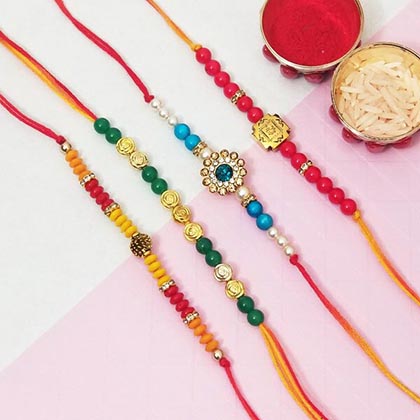 4 Rakhi Set