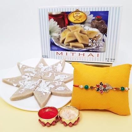 Single Rakhi & Kaju Katri 200gm