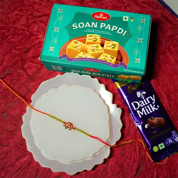 Radiant Orchid Rakhi Gift