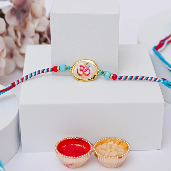 Om Rakhi with Soan Papdi