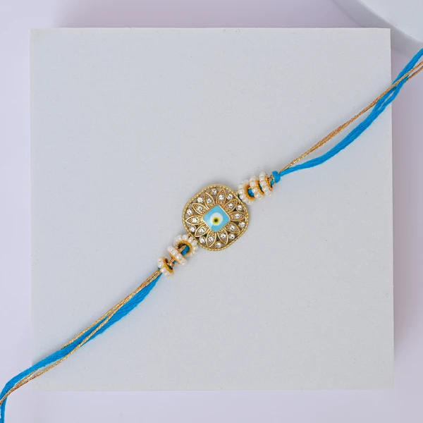 Evil Eye Nazarbattu Rakhi with Snickers