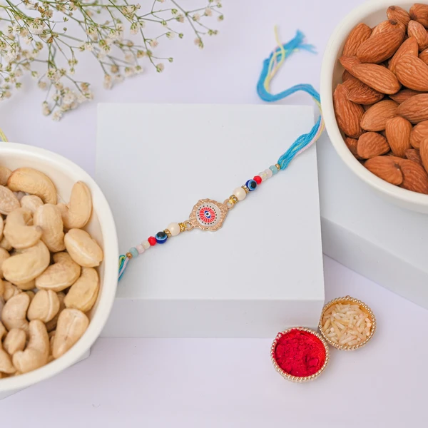 Sacred Hamsa Rakhi with Premium Dry Fruits