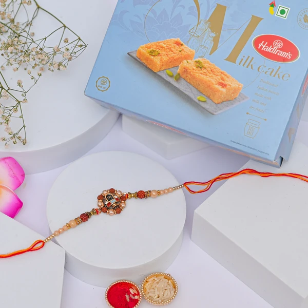 Mahadev Shiv Rakhi with Milk Cake