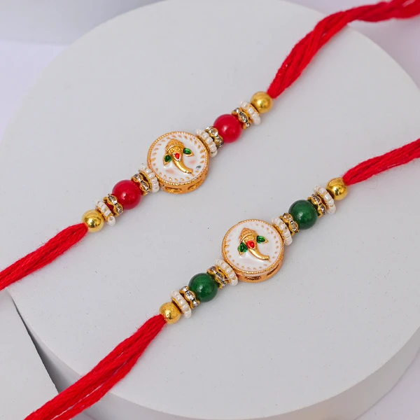 Divine Ganesha Rakhi Pair