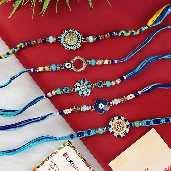 Adorable Set of 5 Rakhis - For Finland