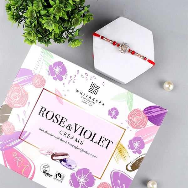 A D Designer Rakhi & 26 Pcs Signature collection Chocolate