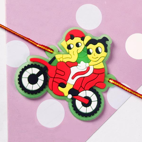 Ganesha Bike Kids Rakhi