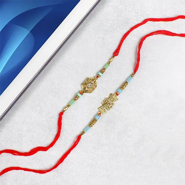 Royal Designer Two Rakhi Set - For Finland