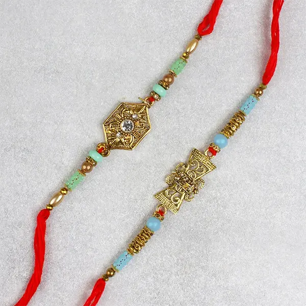 Royal Designer Two Rakhi Set - For Finland