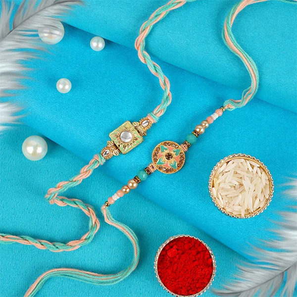 Elegant Set of 2 Rakhi