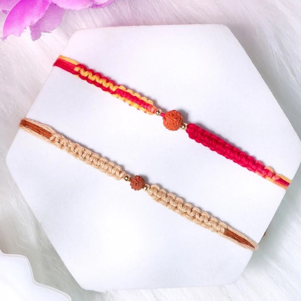 Elegant Set of 2 Rakhi For Italy
