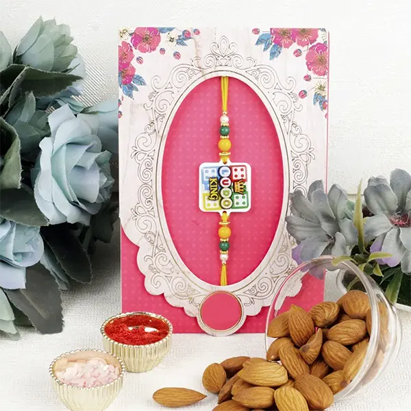 Kids Ludo King Rakhi n Almond 50 GM - For Finland