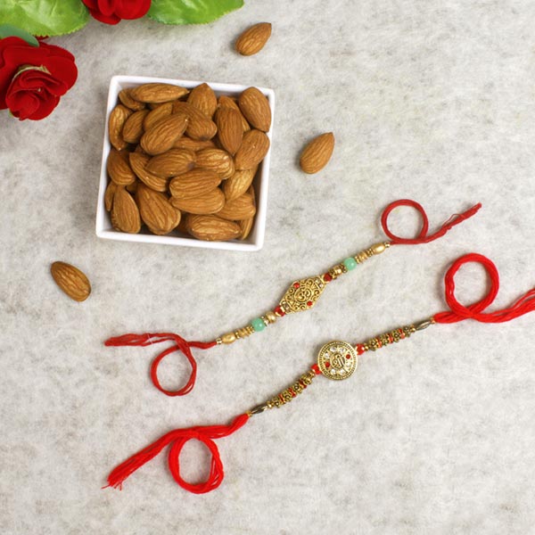 Ethnic Rakhis with Dry Fruits