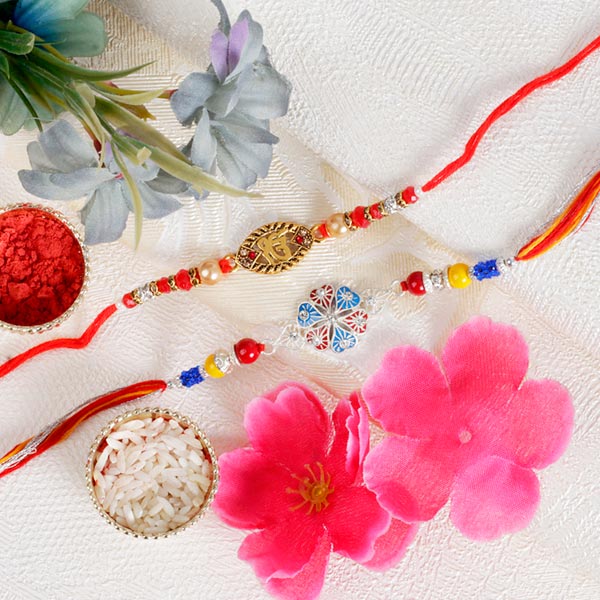 IK Onkar Floral Rakhi Set to Europe