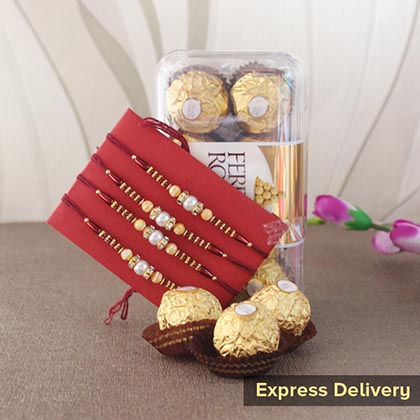 Sugar coated Rakhi Combo