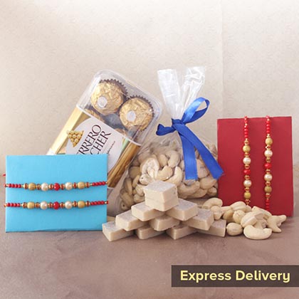 Sweet N Nutritious Rakhi Gift