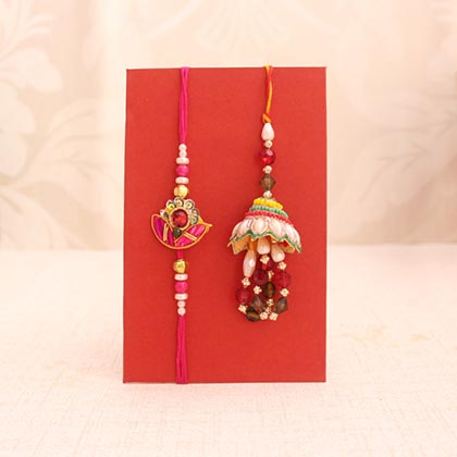 Dazzling Rakhi  with Sweets