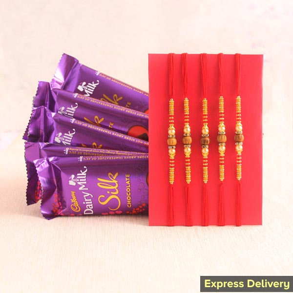 A heartfelt combo of Rakhi and chocolates