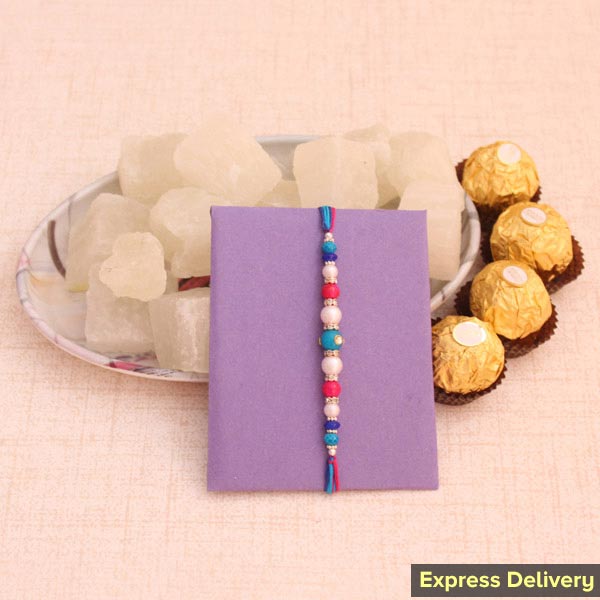 Rakhi with Chocolates and Petha