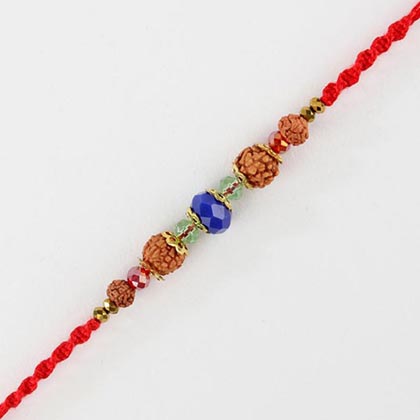 Elegant Rudraksh Rakhi