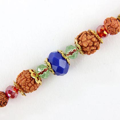 Elegant Rudraksh Rakhi