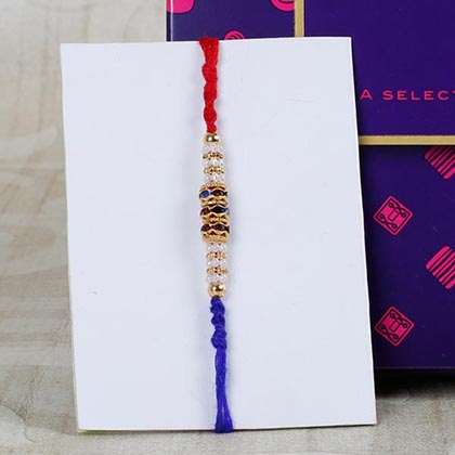 Blue Diamond Rakhi with Cadbury Chocolate