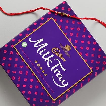 Beaded Rakhi Cadbury Rakhi Hamper