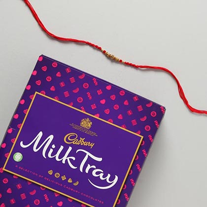 Beaded Rakhi Cadbury Rakhi Hamper