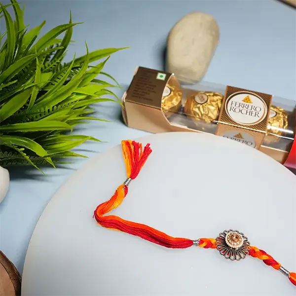 Luminous Elegance Rakhi Gift